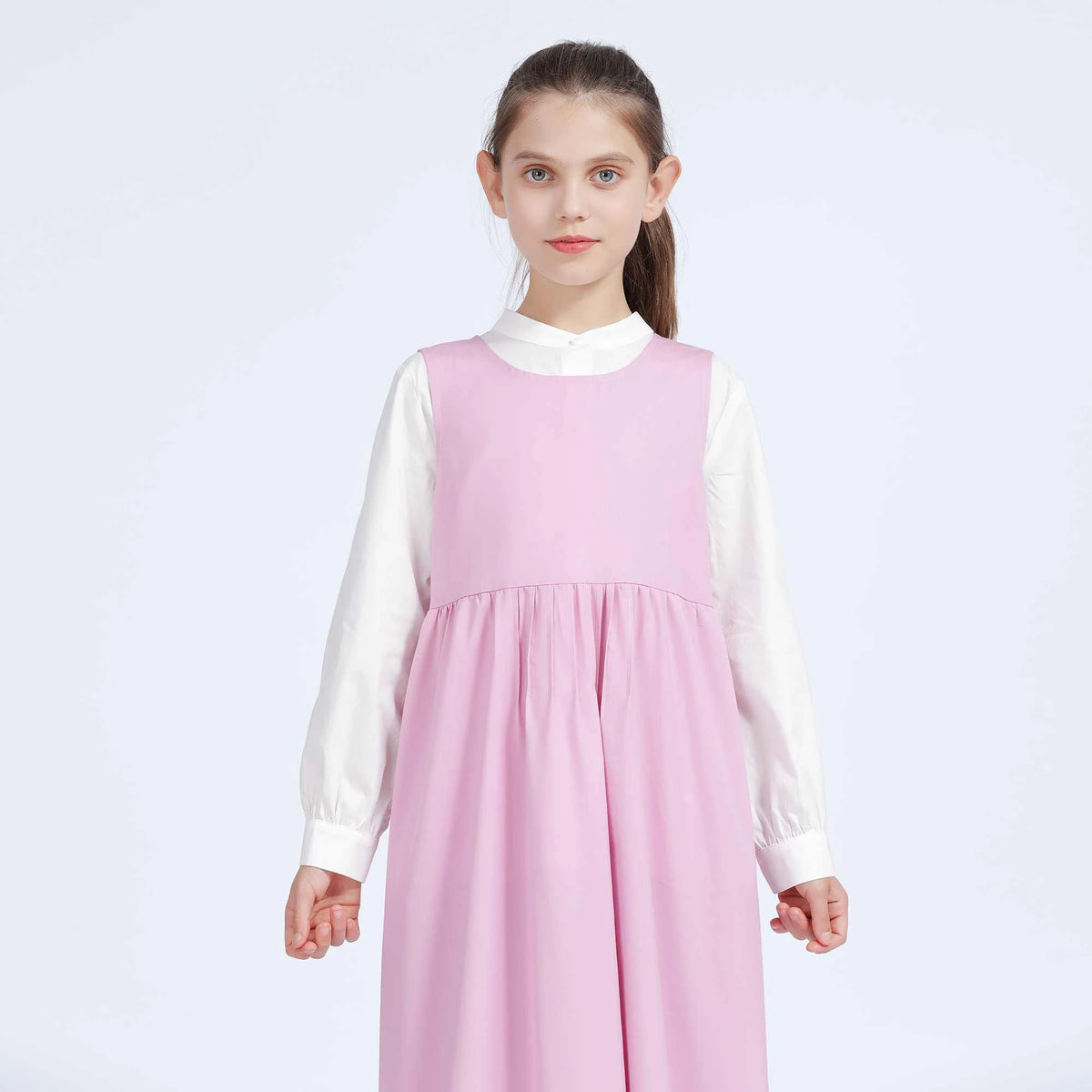 Plain Dress for Girls 44S | 9-10 Y Pink 44S | 9-10 Y,112,78,,78 Image