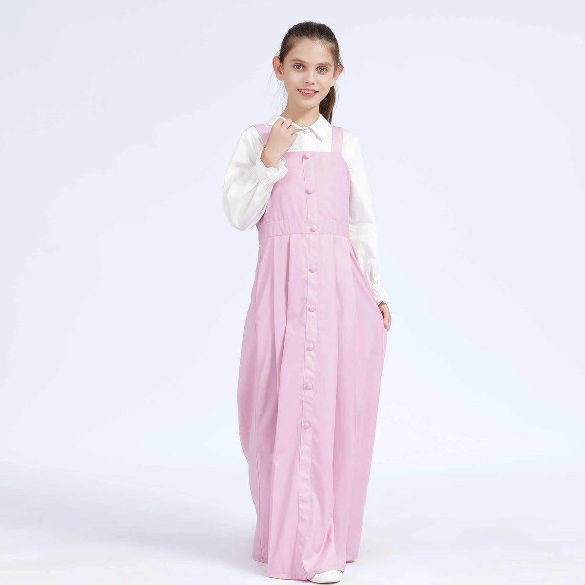 Plain Dress for Girls 44M | 9-10 Y Pink 44M | 9-10 Y,112,82,,75 Image