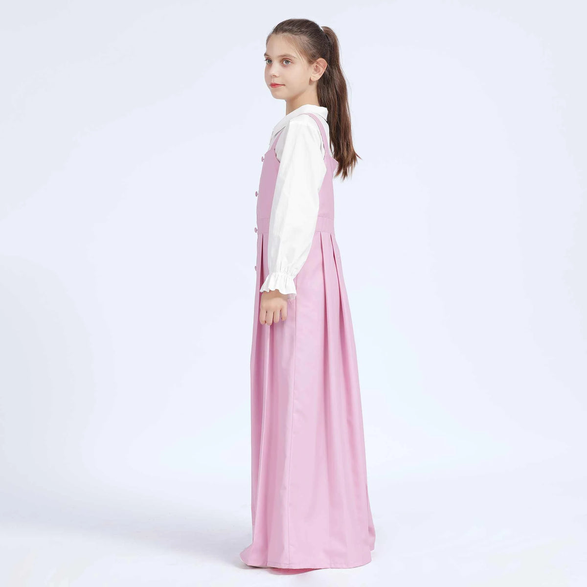 Plain Dress for Girls 44L | 9-10 Y Pink 44L | 9-10 Y,112,86,,78 Image