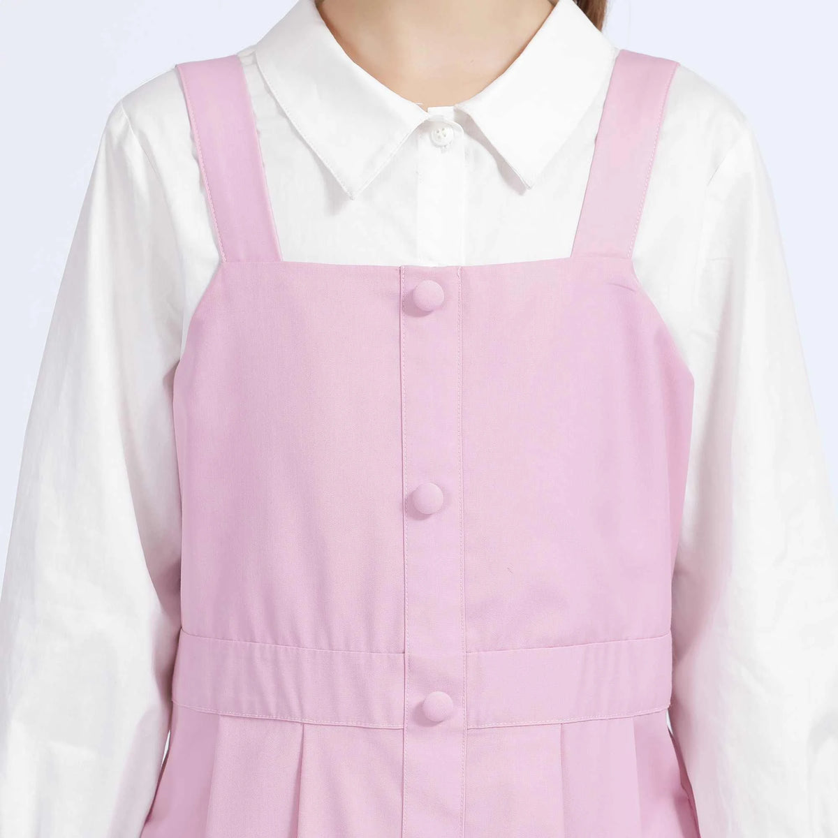 Plain Dress for Girls 44XL | 9-10 Y Pink 44XL | 9-10 Y,112,90,,81 Image