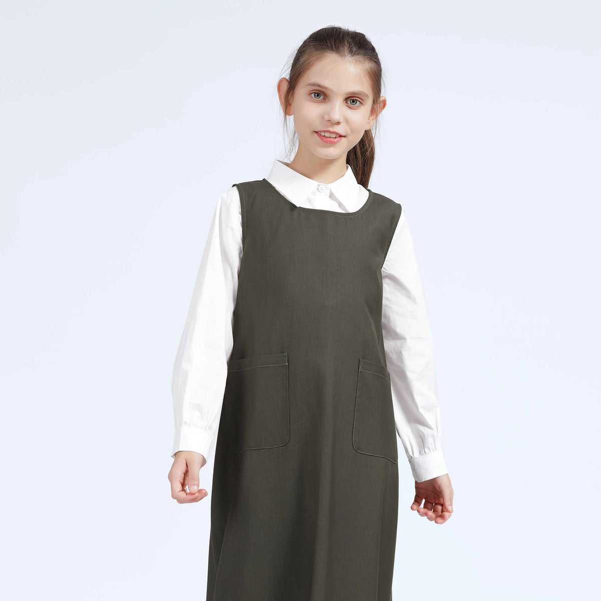 Plain Shirt for Girls S | 12-13 Y White S | 12-13 Y,55,80,45, Image