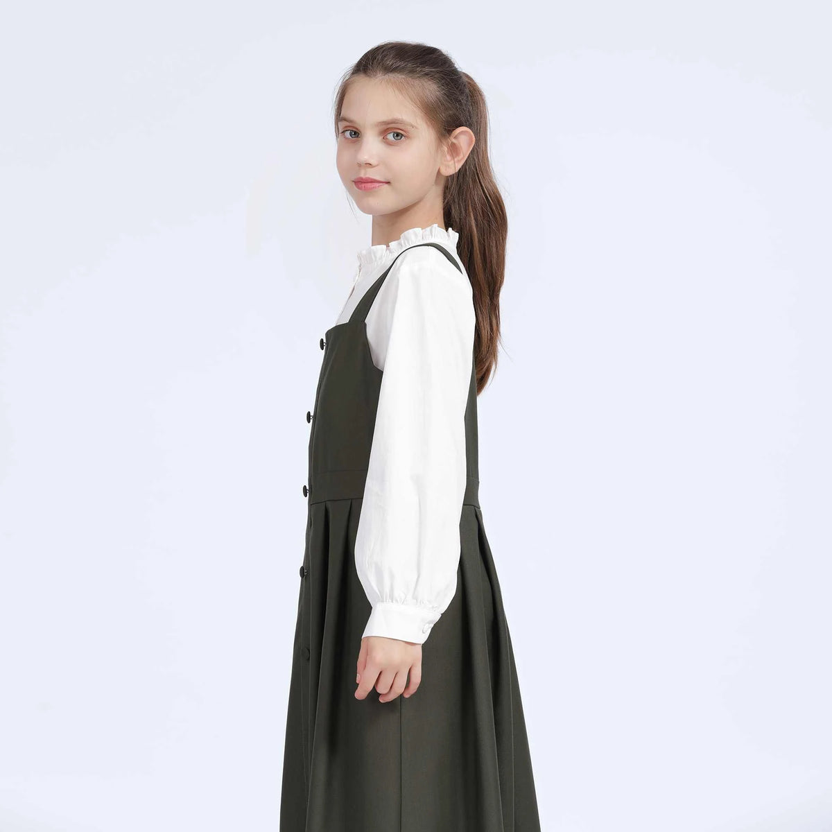 Plain Shirt for Girls M | 13-14 Y White M | 13-14 Y,59,84,48.5, Image