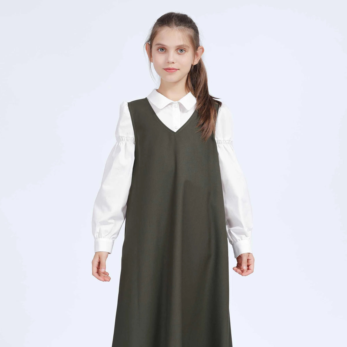 Plain Shirt for Girls S | 12-13 Y White S | 12-13 Y,55,80,45, Image