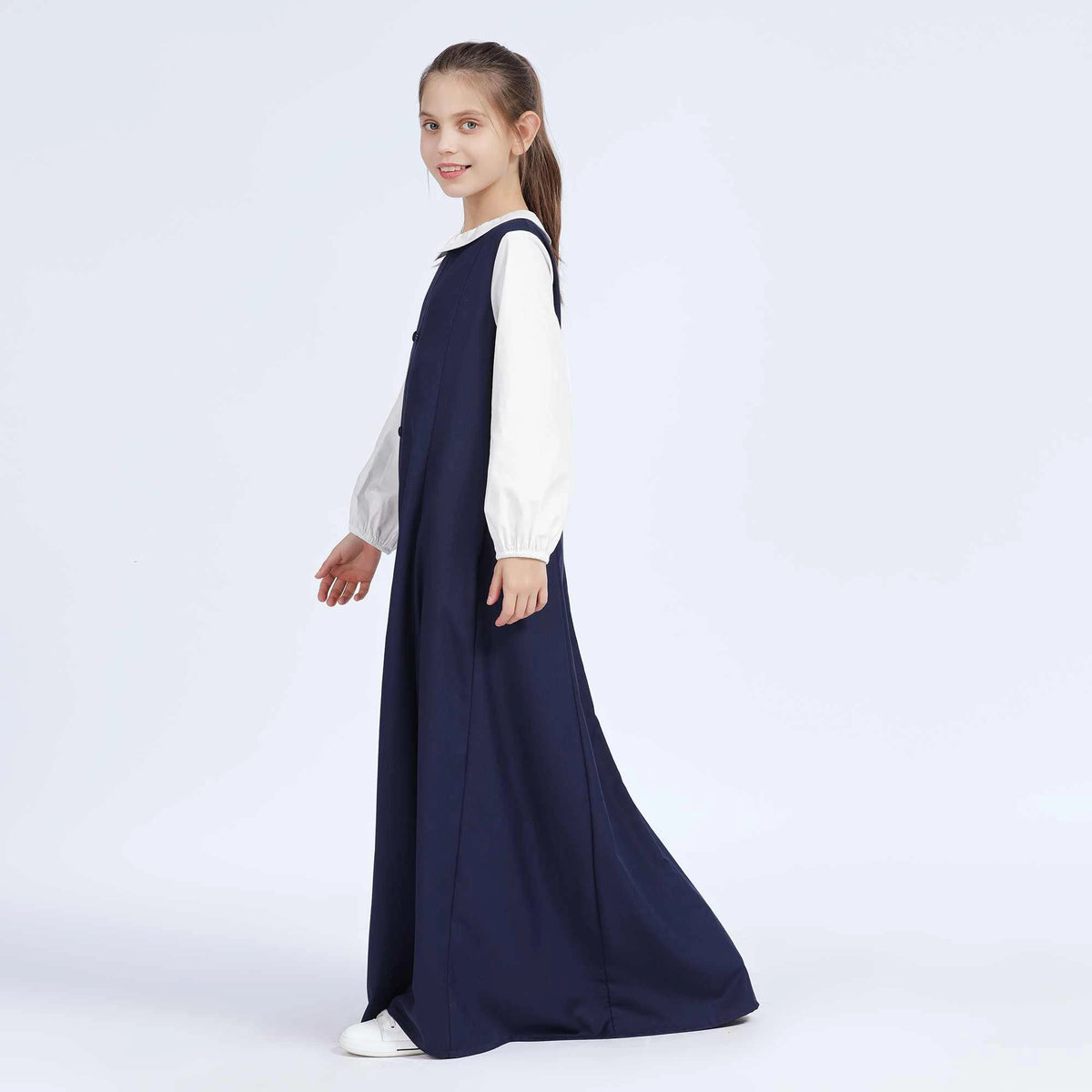 Color-Blocked Dress for Girls 52M | 13-14 Y Navy 52M | 13-14 Y,132,87,48.5, Image