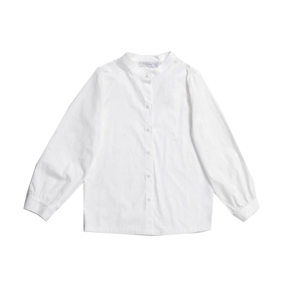 Plain Shirt for Girls XS | 11-12 Y White XS | 11-12 Y,51,76,41.5, Image