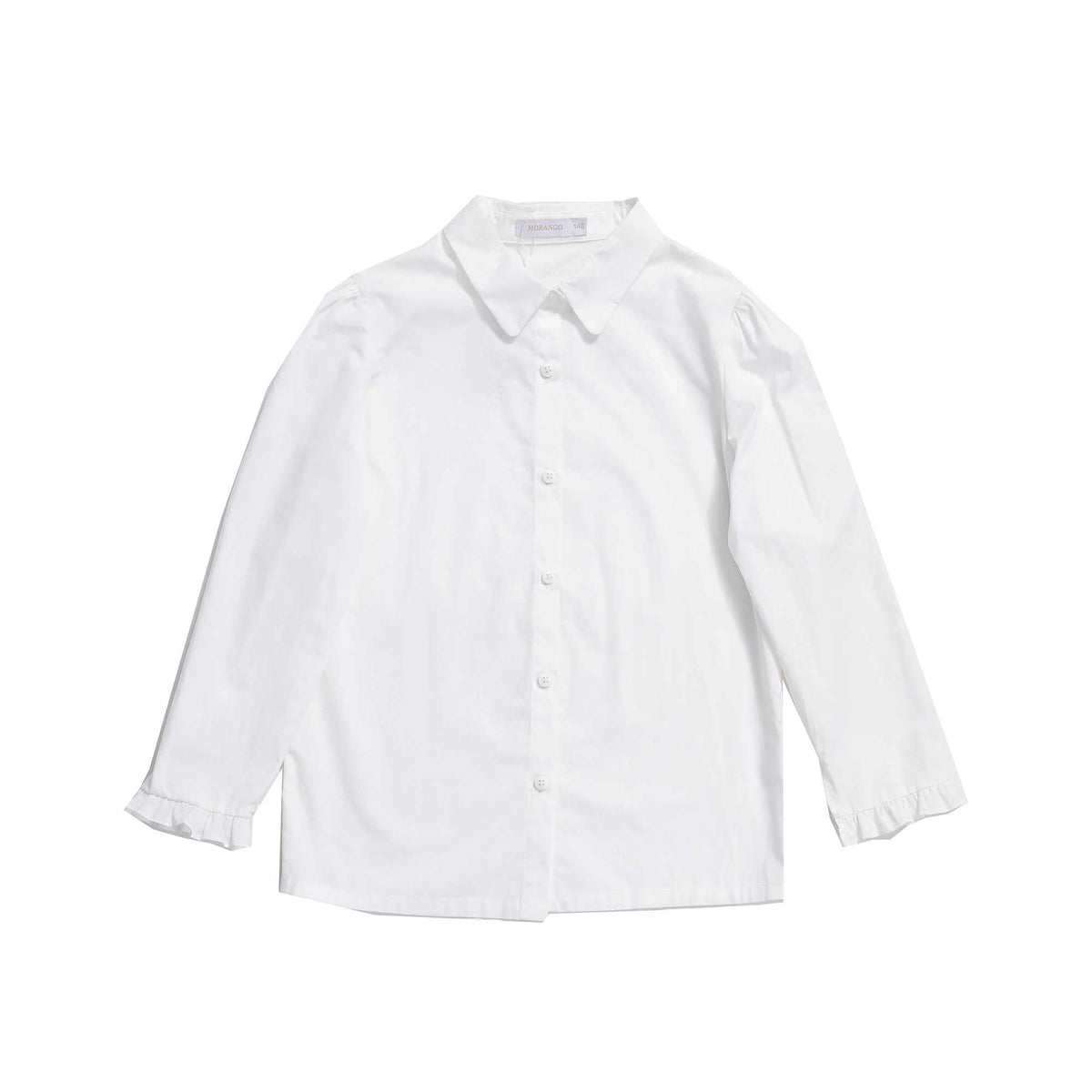 Plain Shirt for Girls S | 12-13 Y White S | 12-13 Y,55,80,45, Image