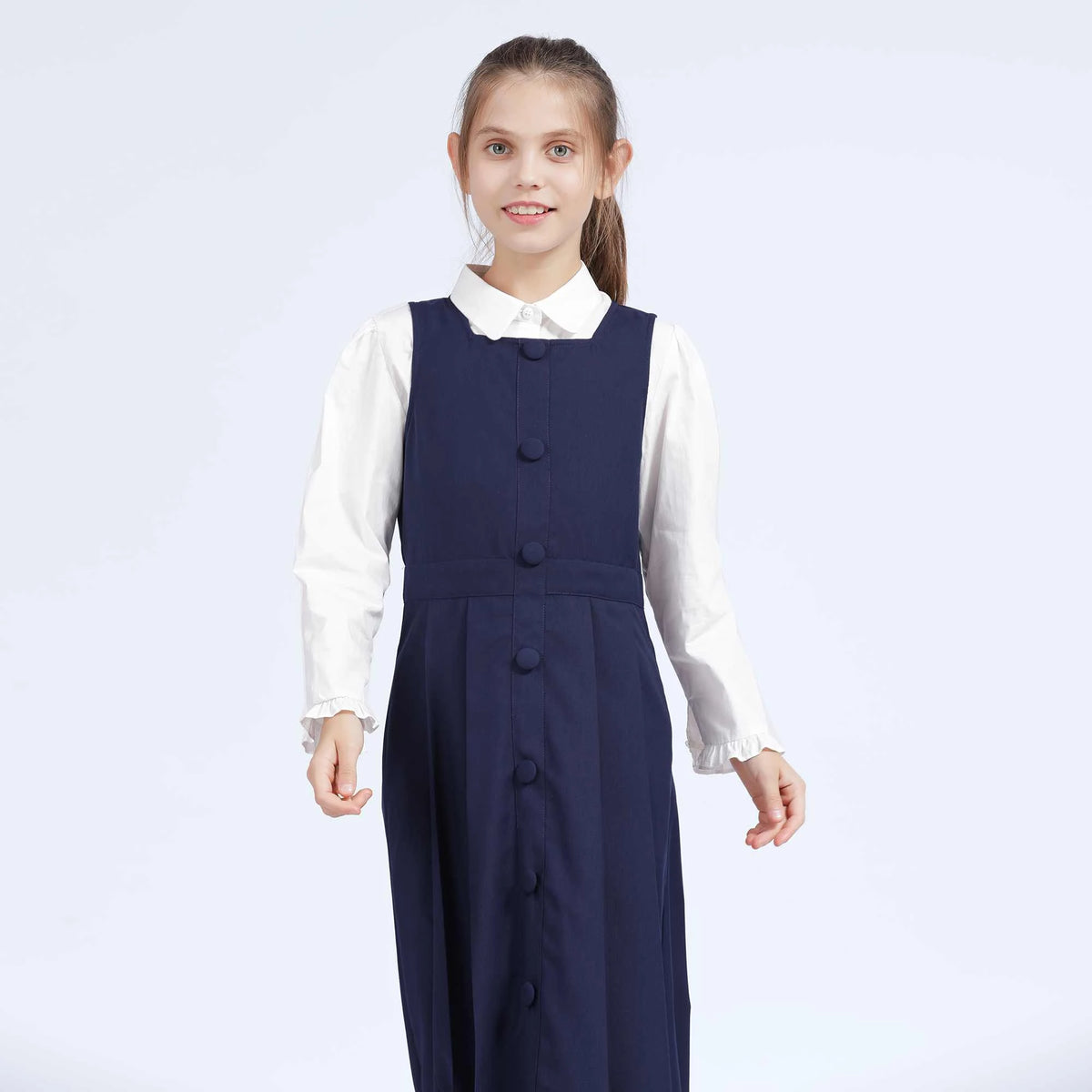 Plain Shirt for Girls M | 13-14 Y White M | 13-14 Y,59,84,48.5, Image