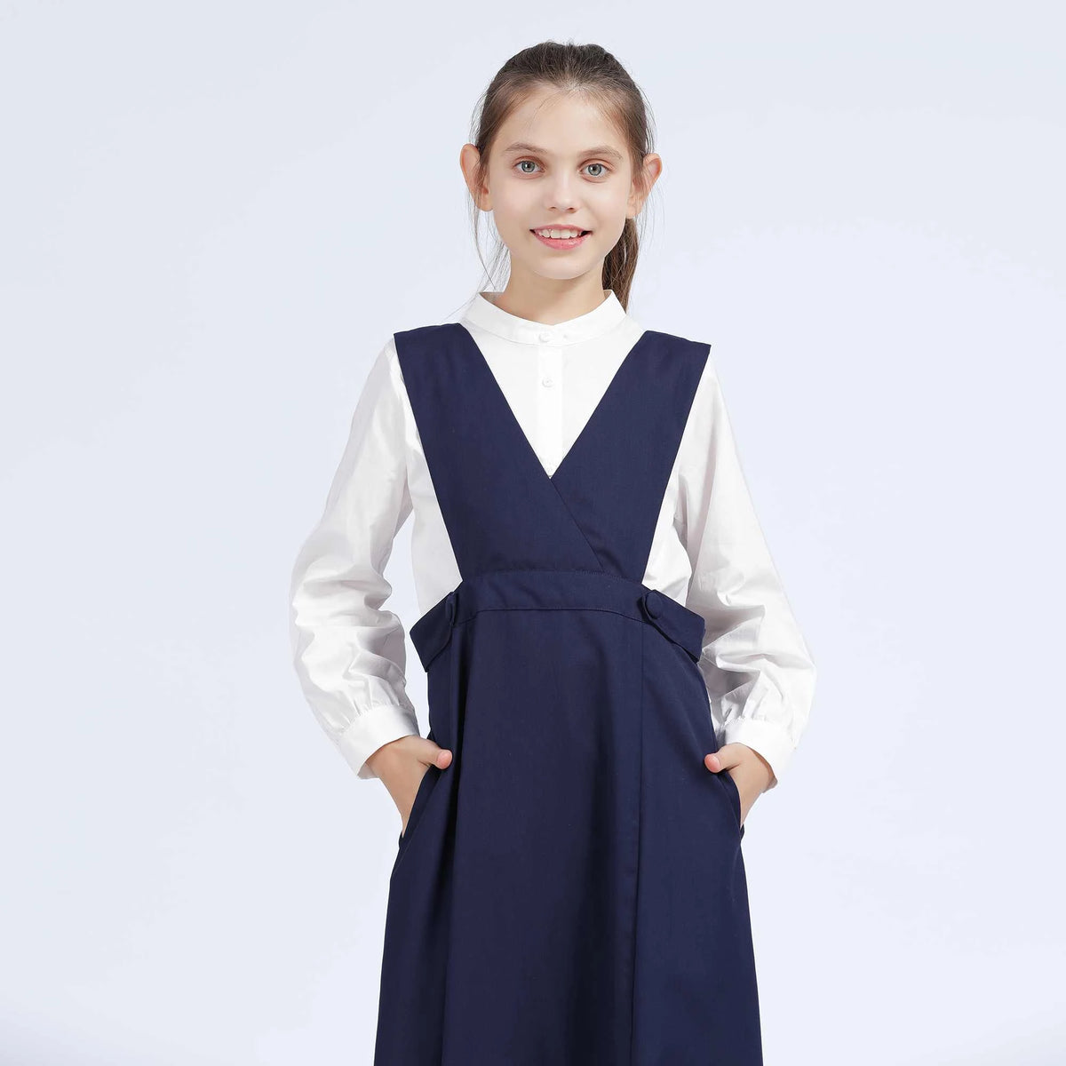 Plain Shirt for Girls M | 13-14 Y White M | 13-14 Y,59,84,48.5, Image