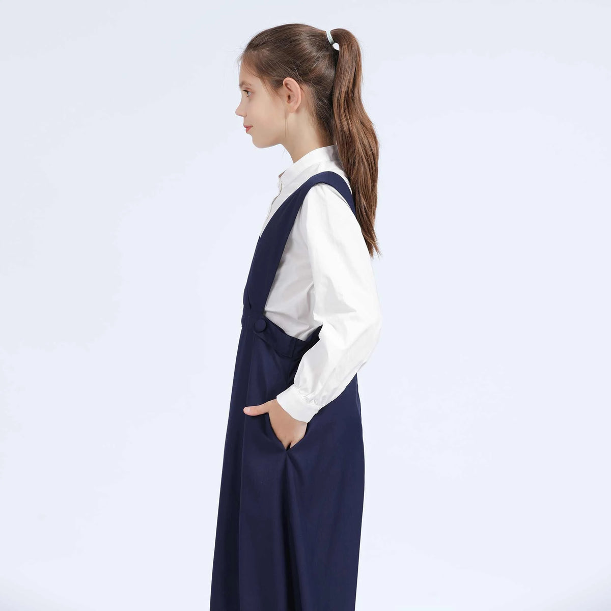 Plain Shirt for Girls L | 14-15 Y White L | 14-15 Y,63,88,52, Image