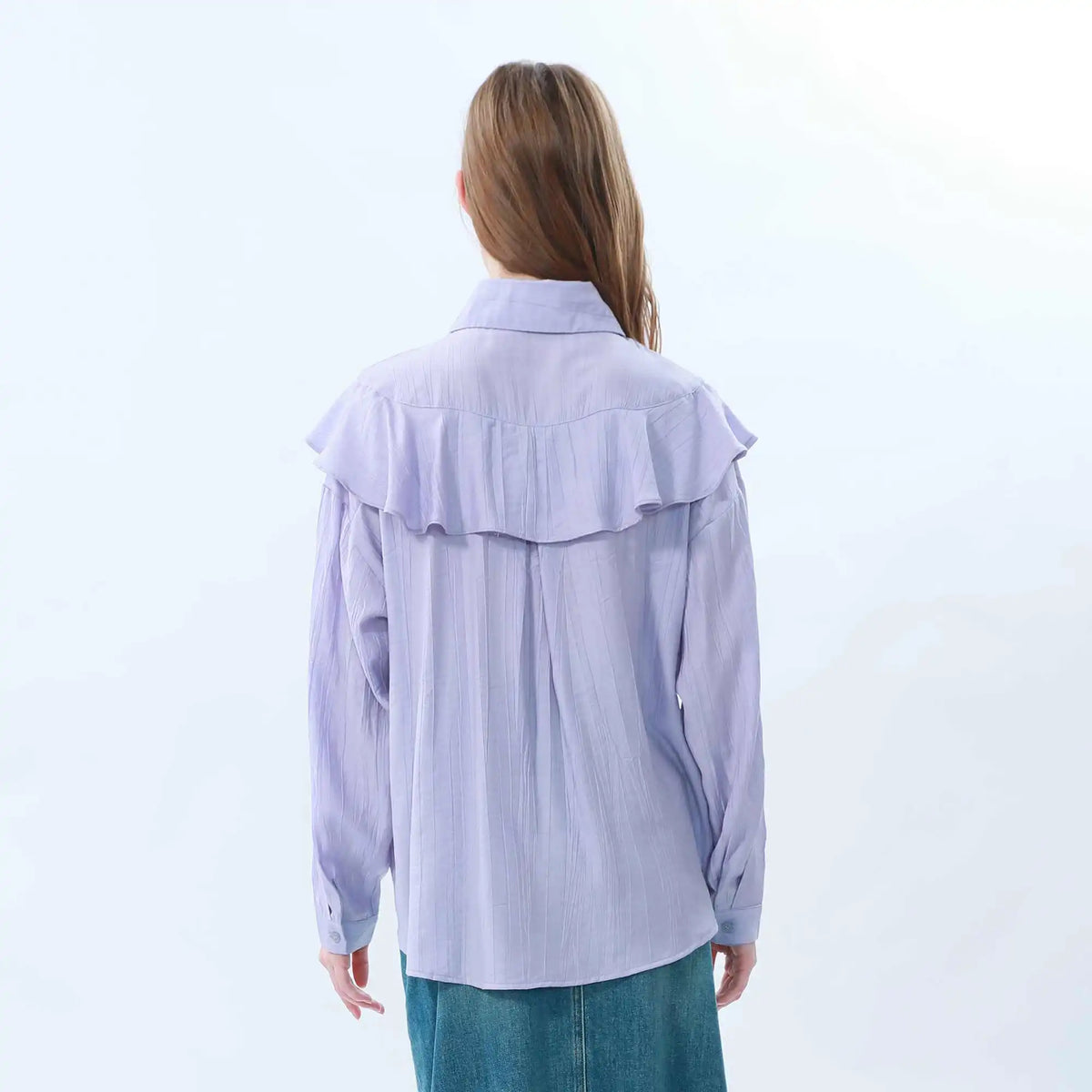 plain classic shirt for women image