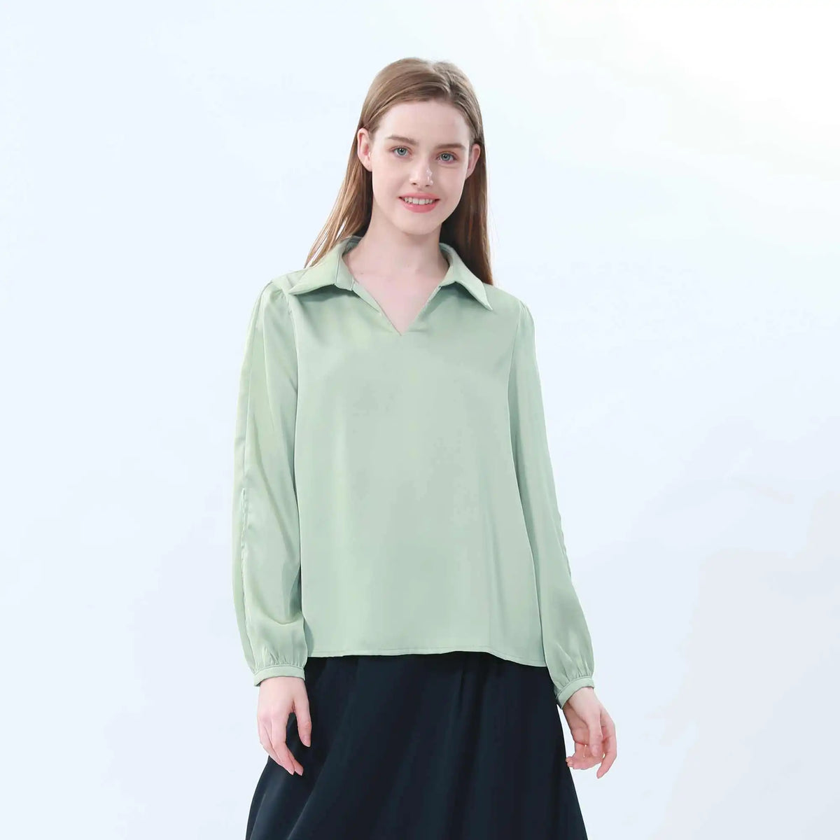 Plain Classic Blouse For Women Image