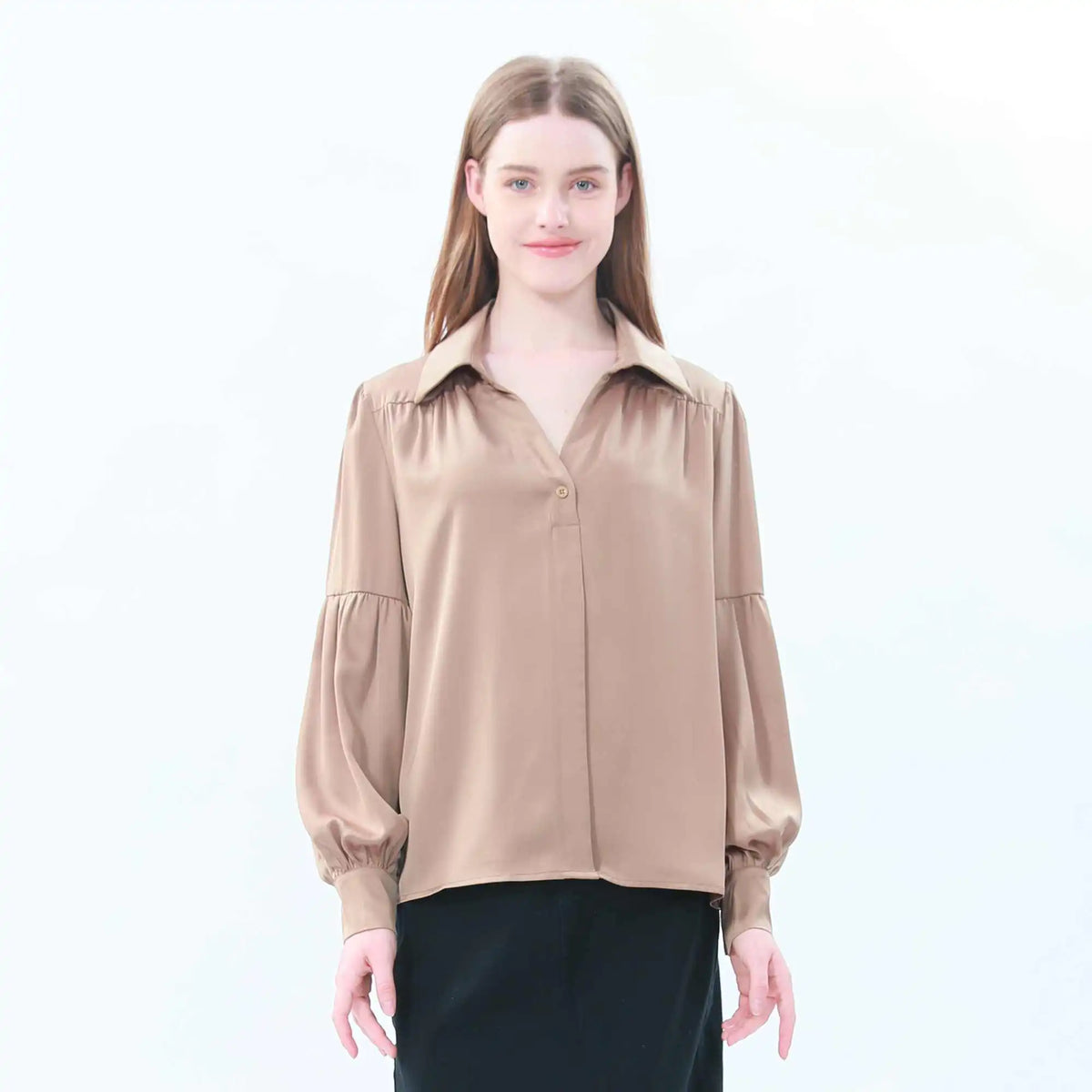 Plain Classic Blouse For Women Image