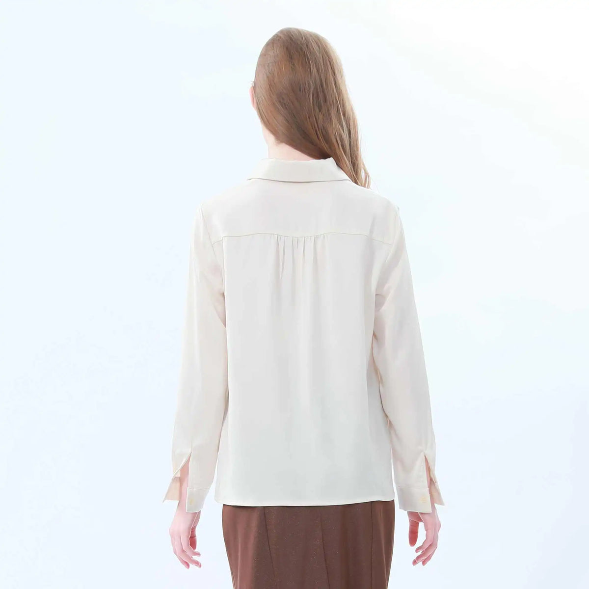 plain classic shirt for women image