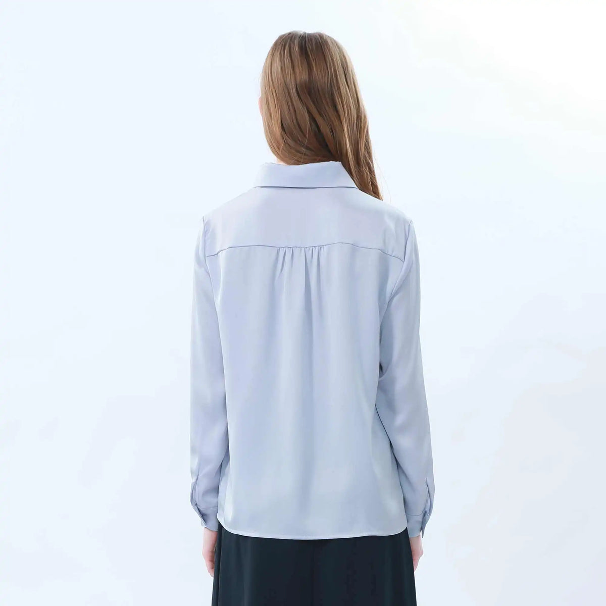 plain classic shirt for women image