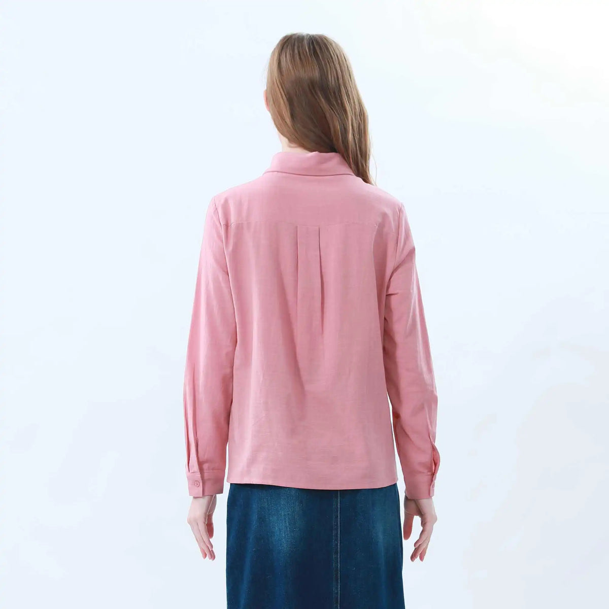 plain classic shirt for women image