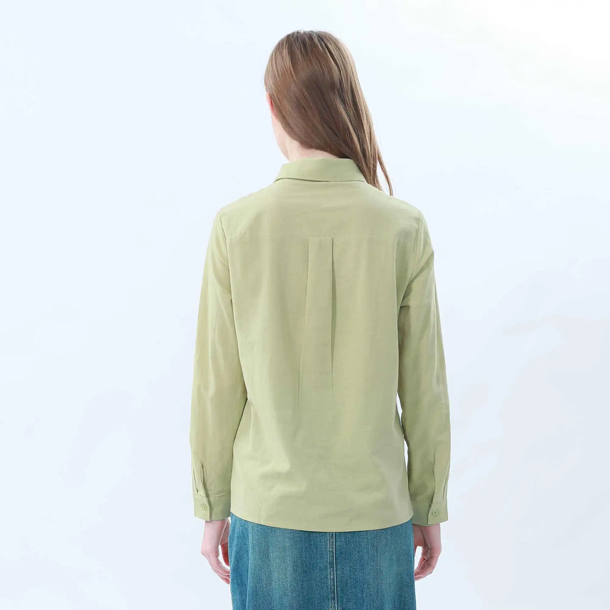 plain classic shirt for women image