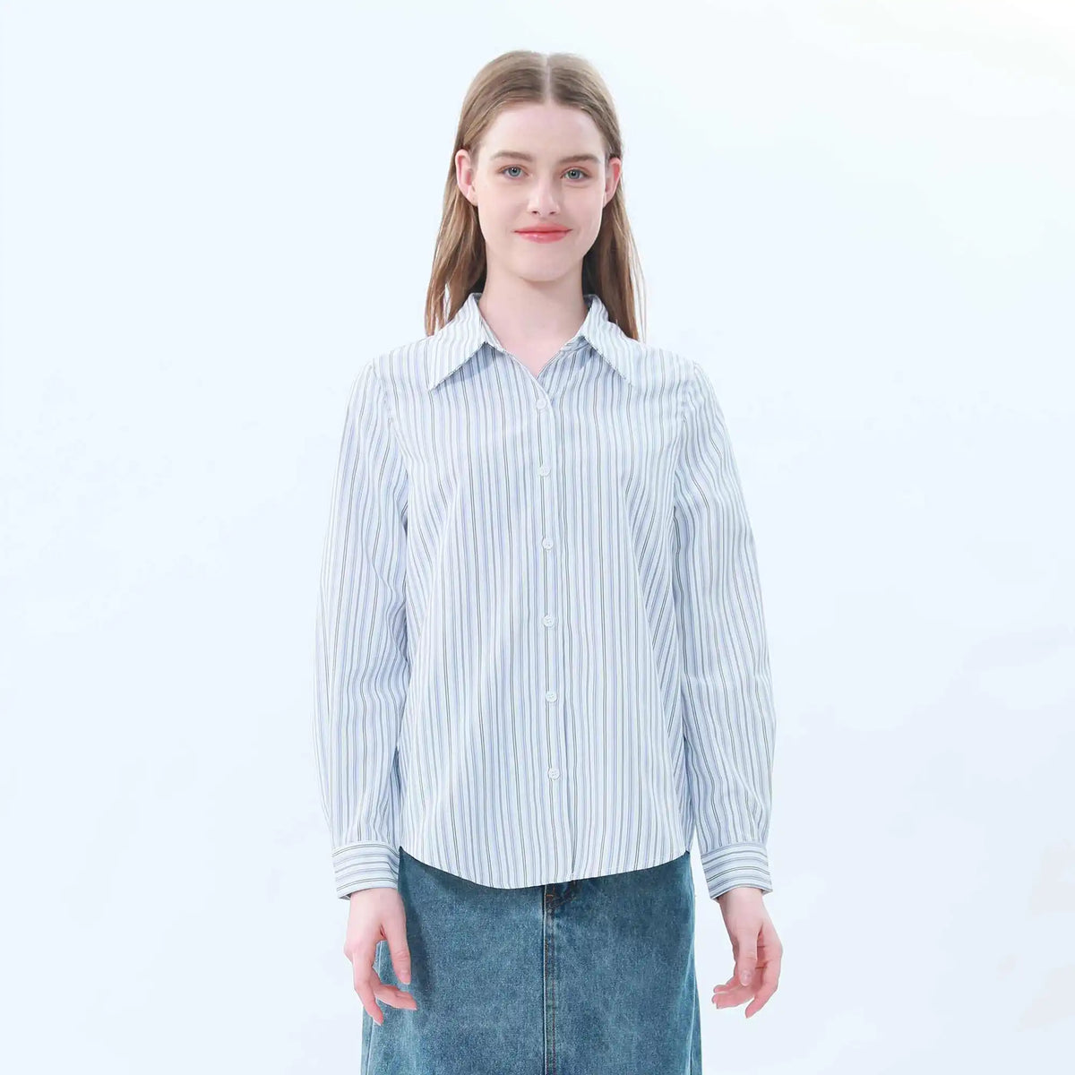 striped classic shirt for women image