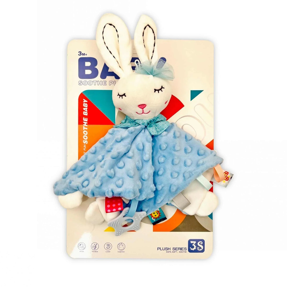 Rabbit Baby Pacifier (Bubble Towel)