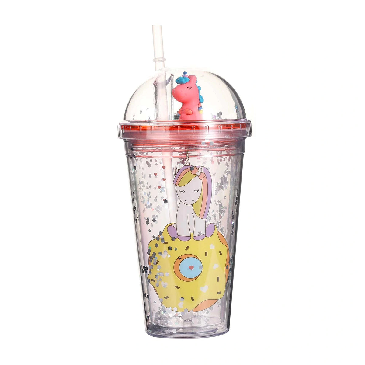 Water Cup 450ml Unicorn Yellow Image