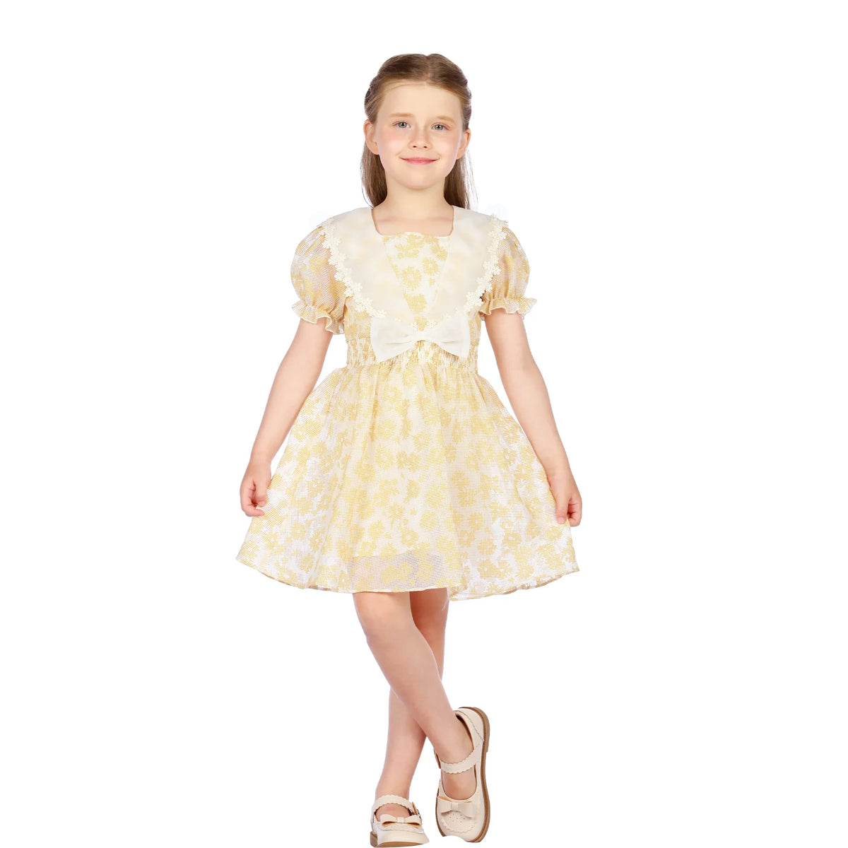 Floral Classic Dress for Girls Image