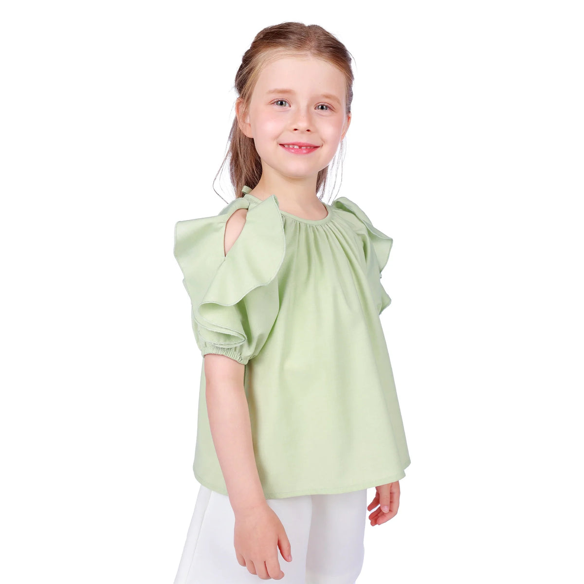 Plain Classic Blouse for Girls Image