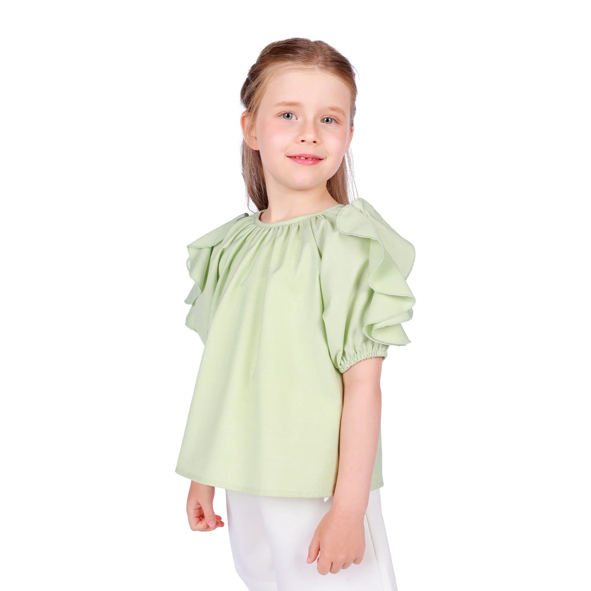 Plain Classic Blouse for Girls Image