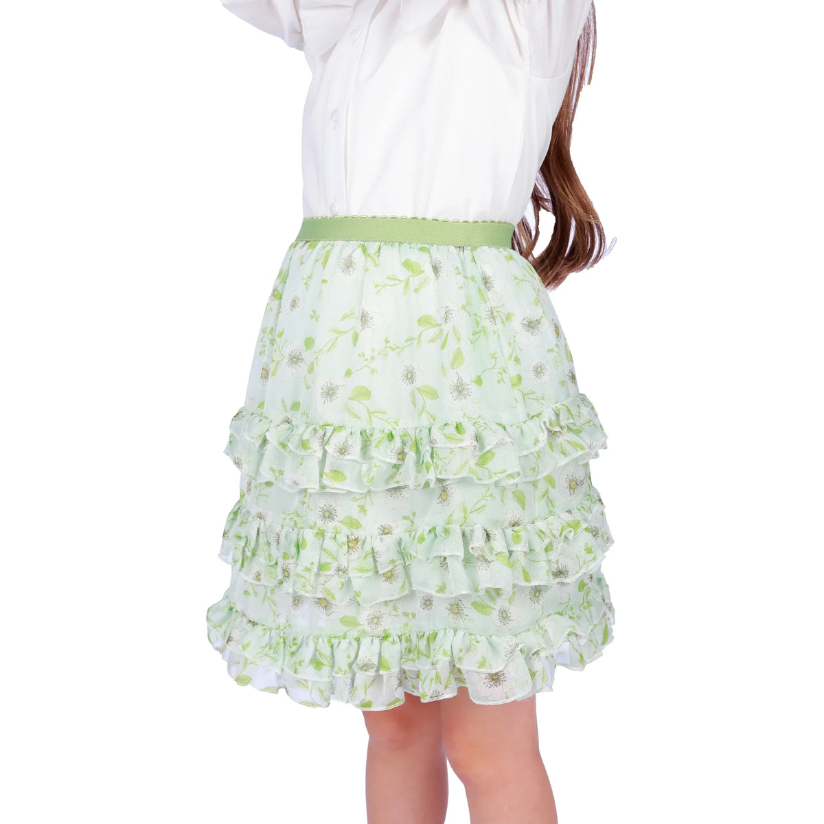 Floral Classic Skirt for Girls Image