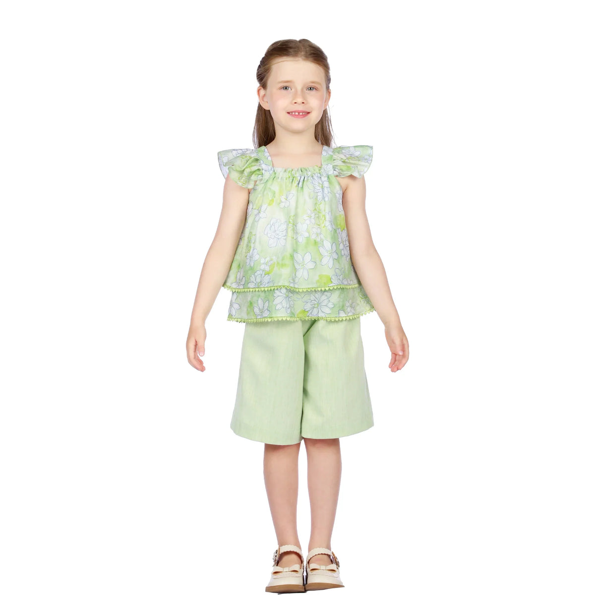 Floral Classic Blouse for Girls Image