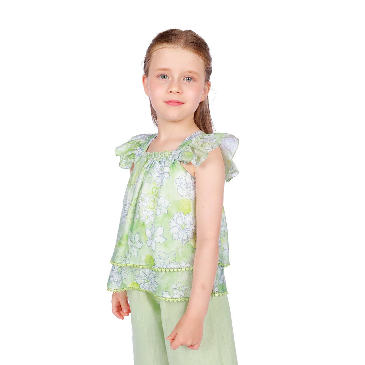 Floral Classic Blouse for Girls Image