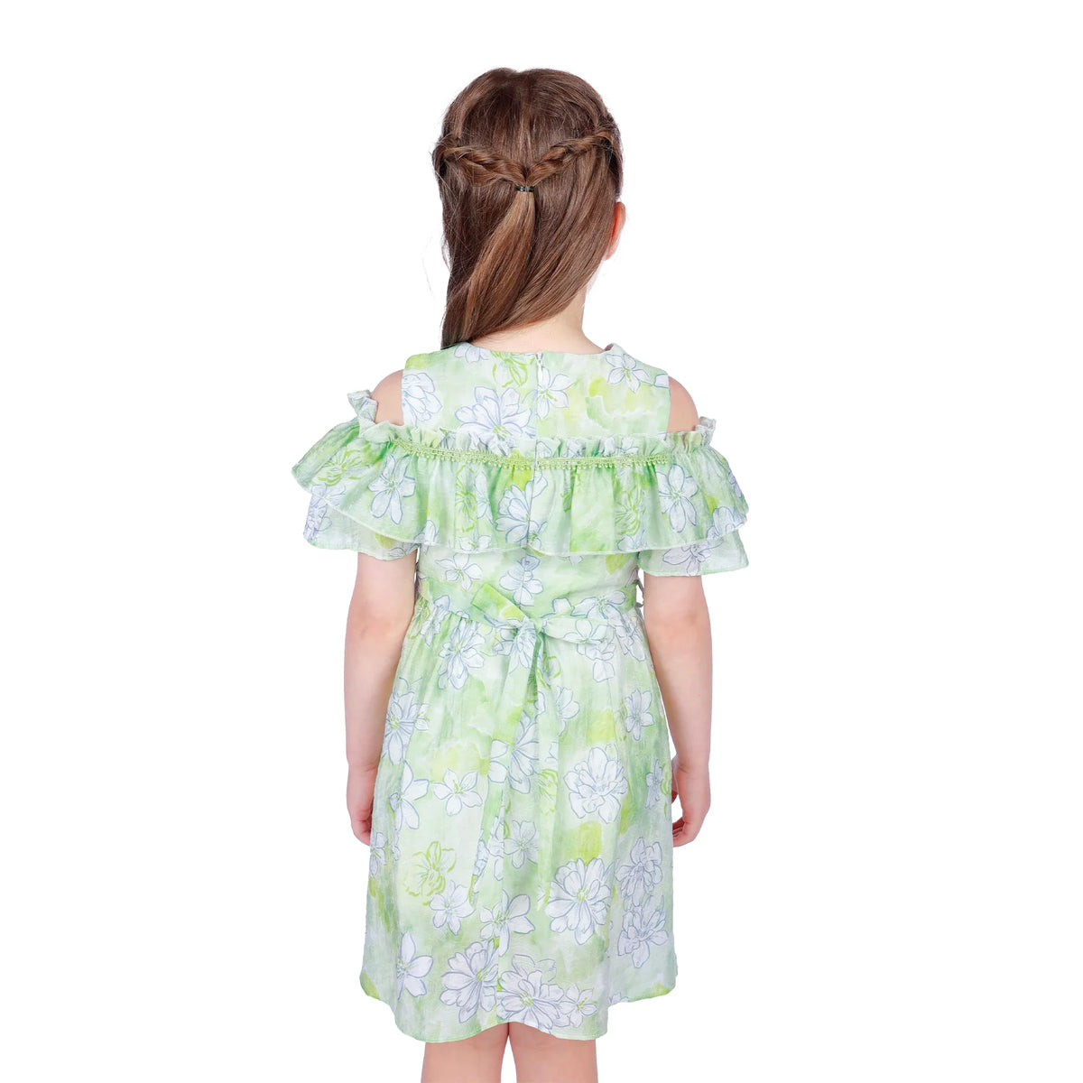 Floral Classic Dress for Girls Image