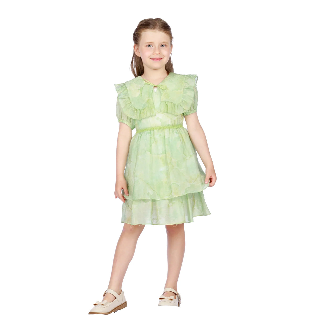 Printed Classic Dress for Girls Image