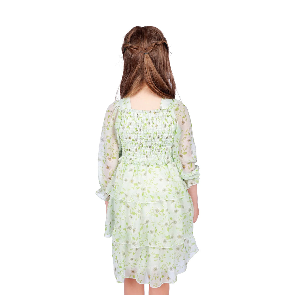 Floral Classic Dress for Girls Image