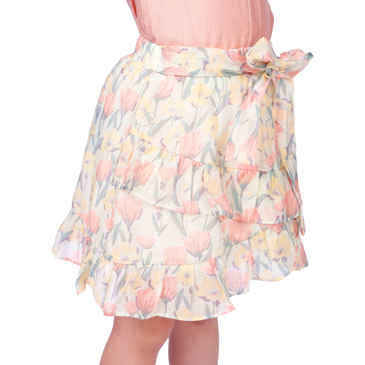 Floral Classic Skirt for Girls Image