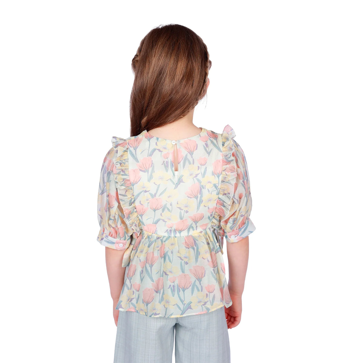 Floral Classic Blouse for Girls Image