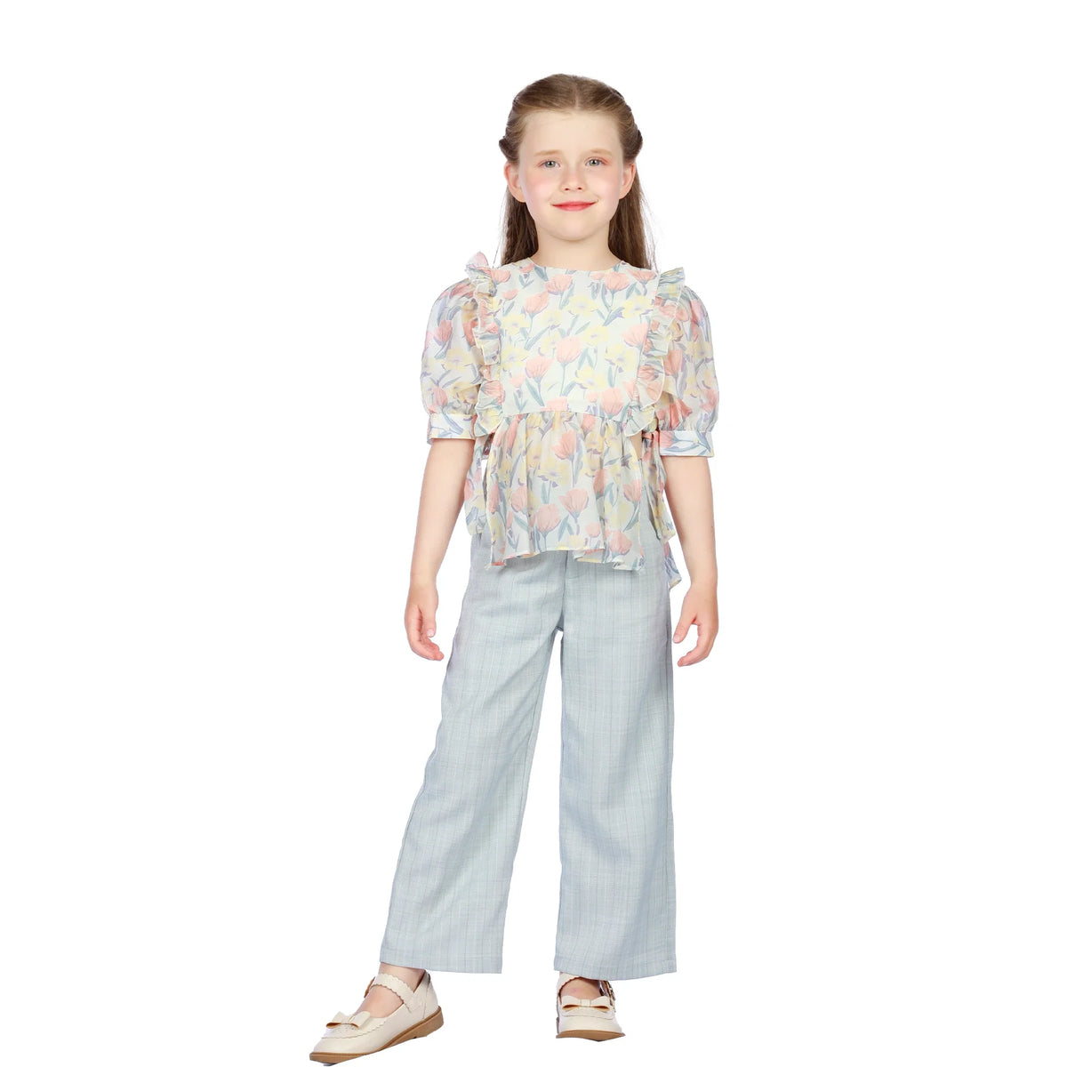 Floral Classic Blouse for Girls Image