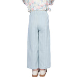 Checked Classic Pants for Girls Mint Green Image
