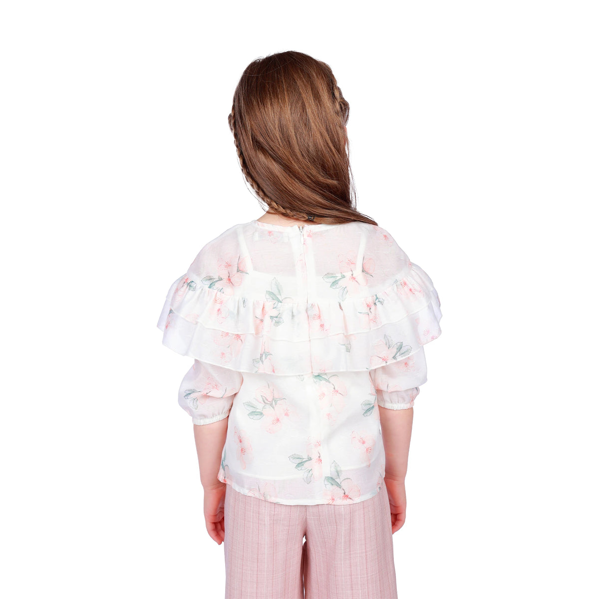 Floral Classic Blouse for Girls Image