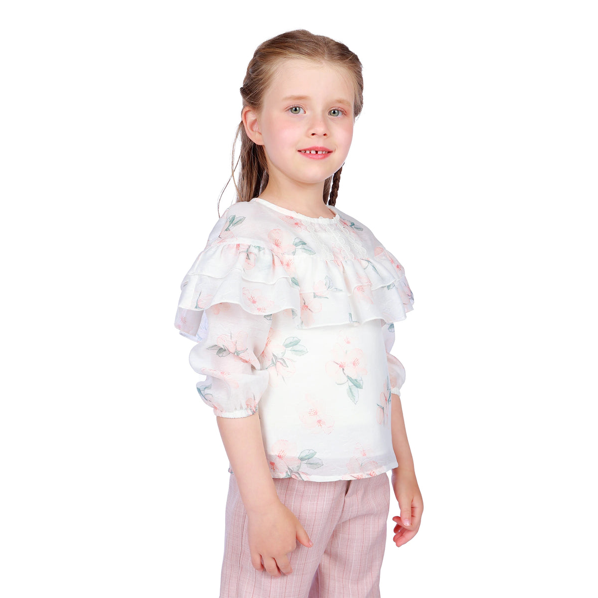 Floral Classic Blouse for Girls Image