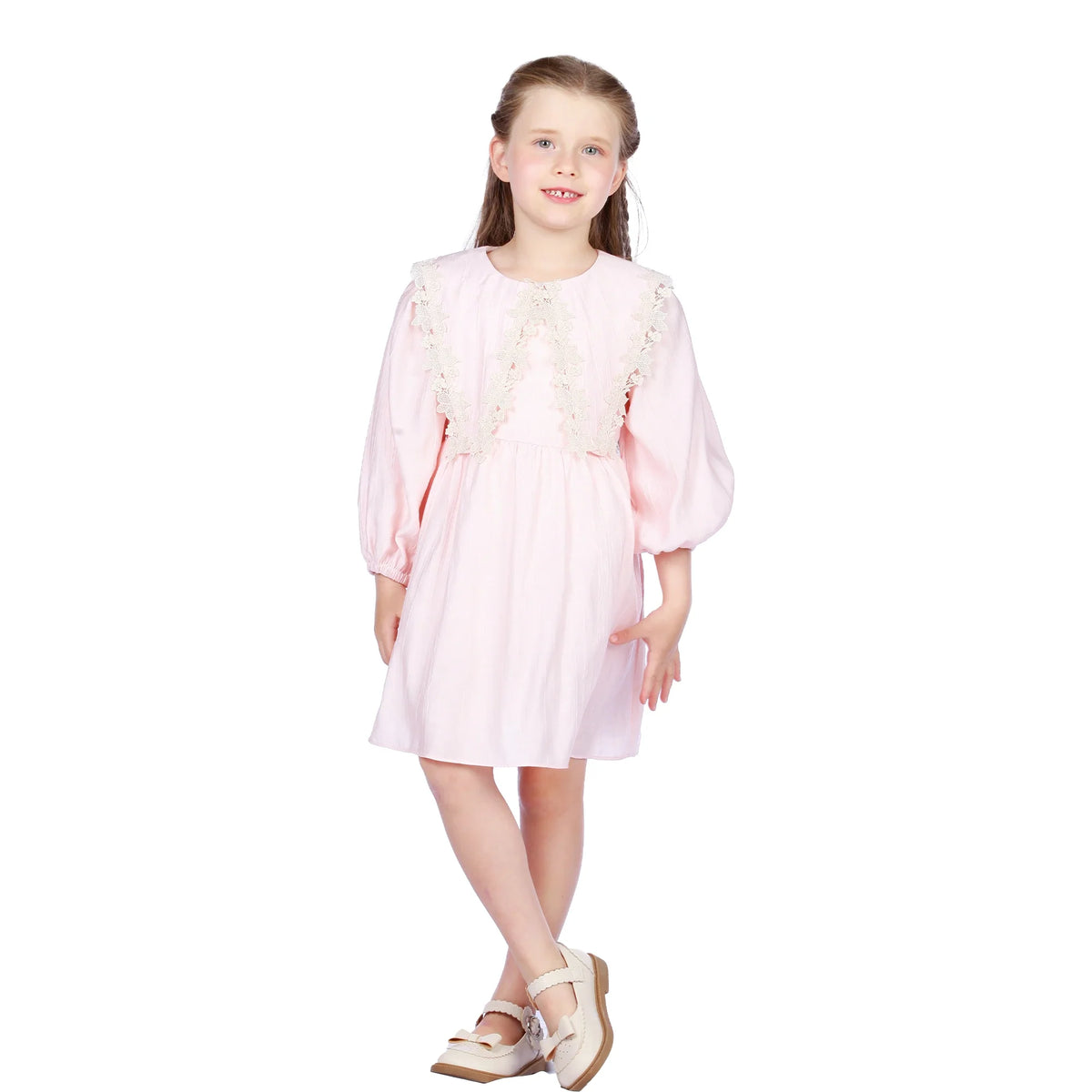 Floral Classic Dress for Girls Image