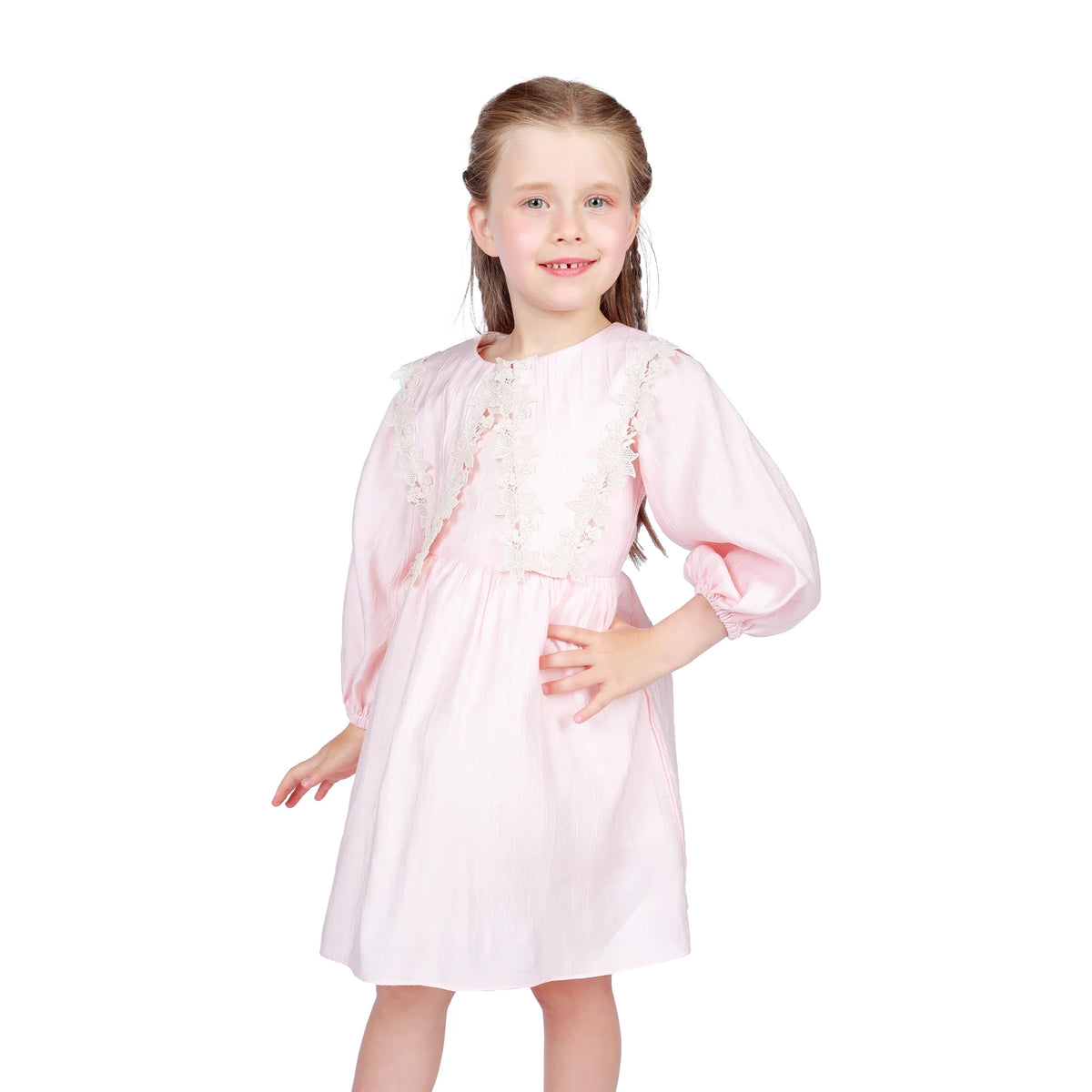 Floral Classic Dress for Girls Image