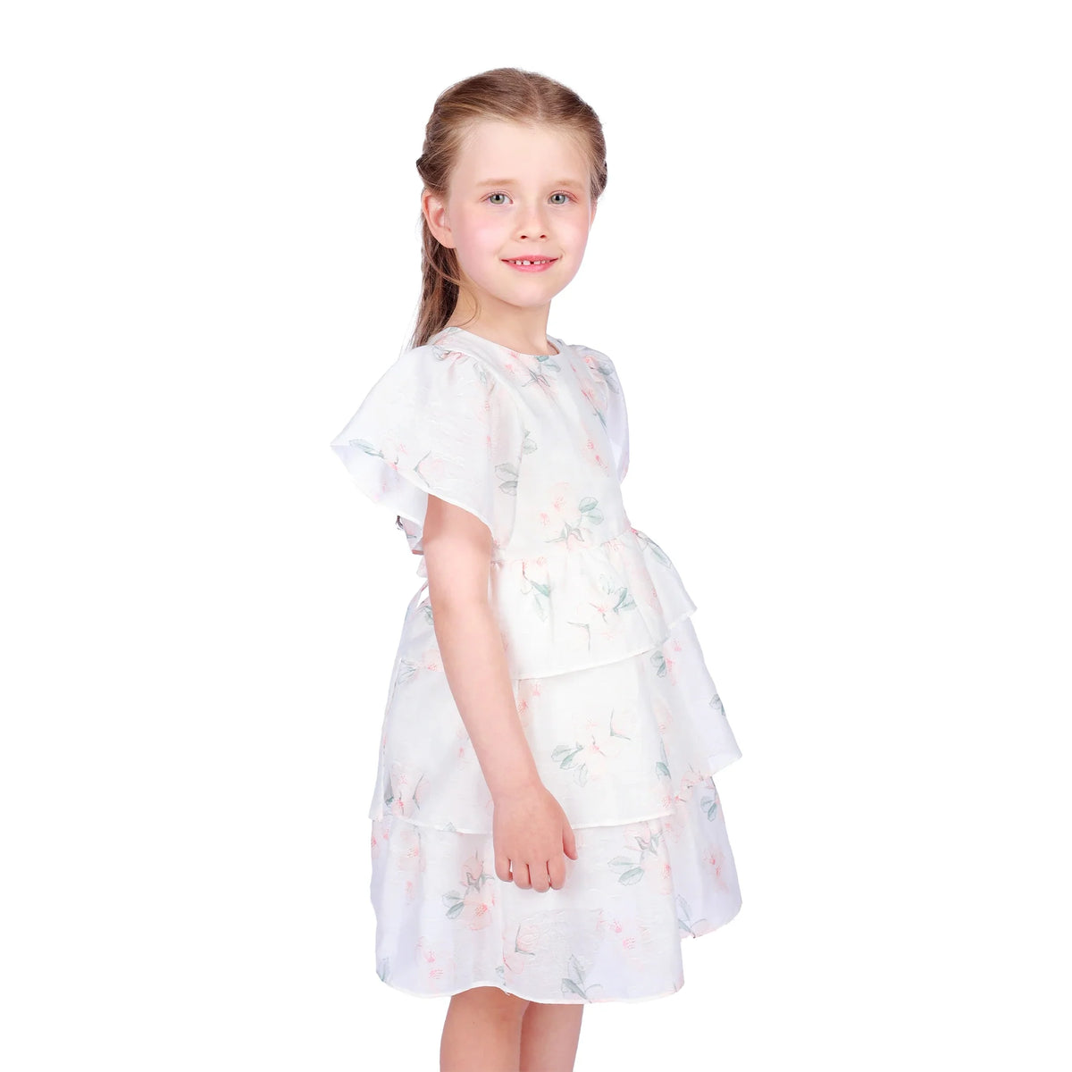 Floral Classic Dress for Girls Image