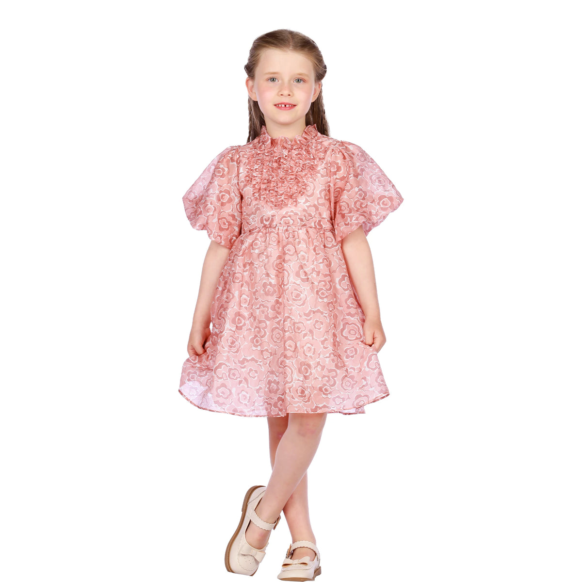 Floral Classic Dress for Girls Image