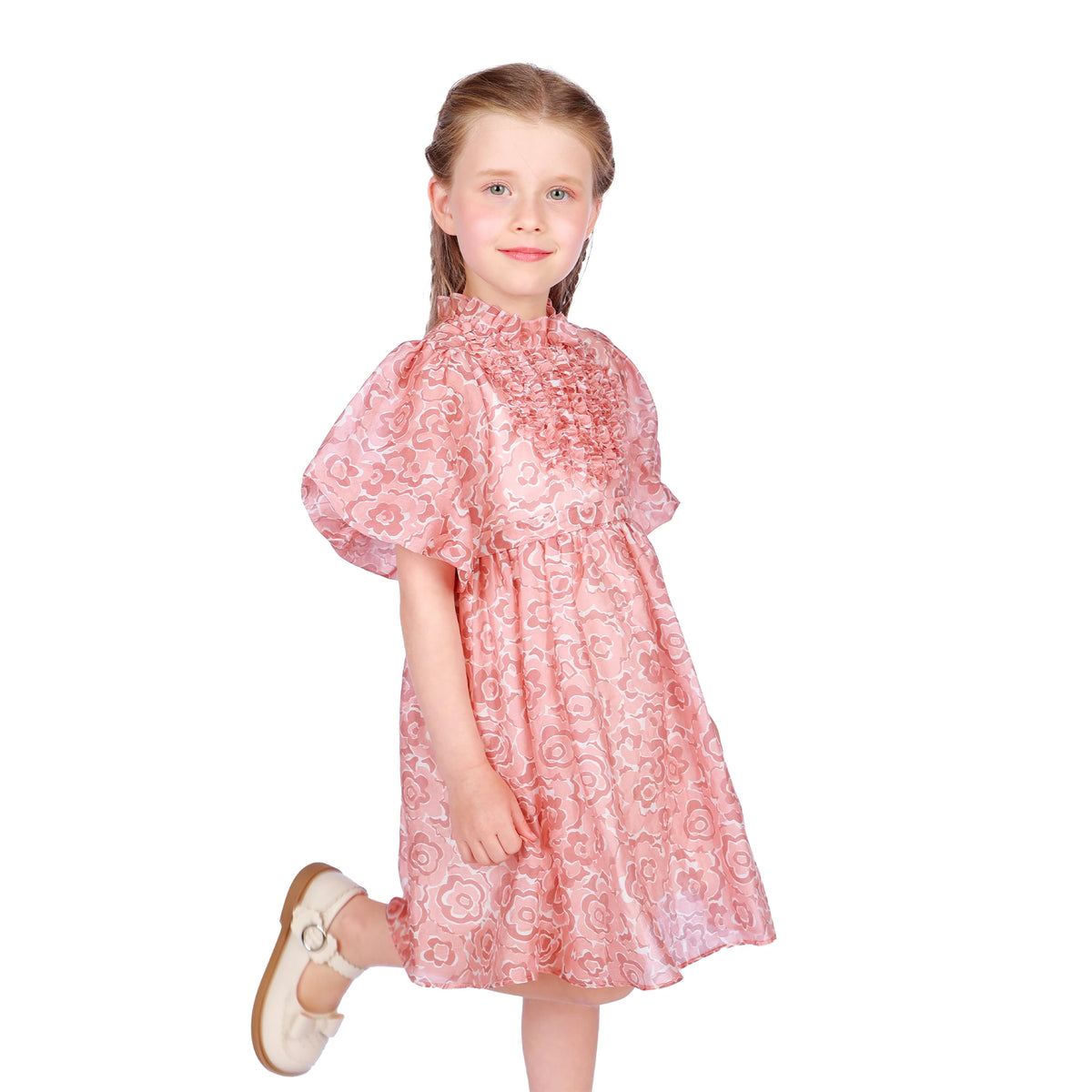 Floral Classic Dress for Girls Image