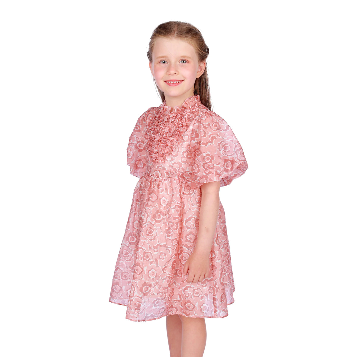 Floral Classic Dress for Girls Image