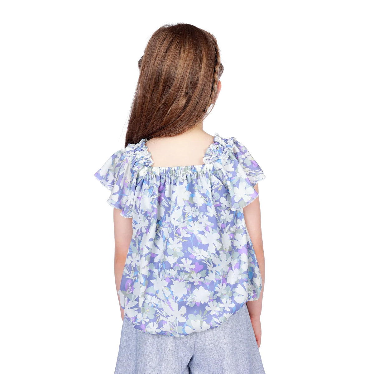 Floral Classic Blouse for Girls Image