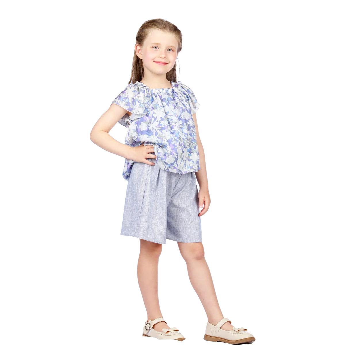 Floral Classic Blouse for Girls Image