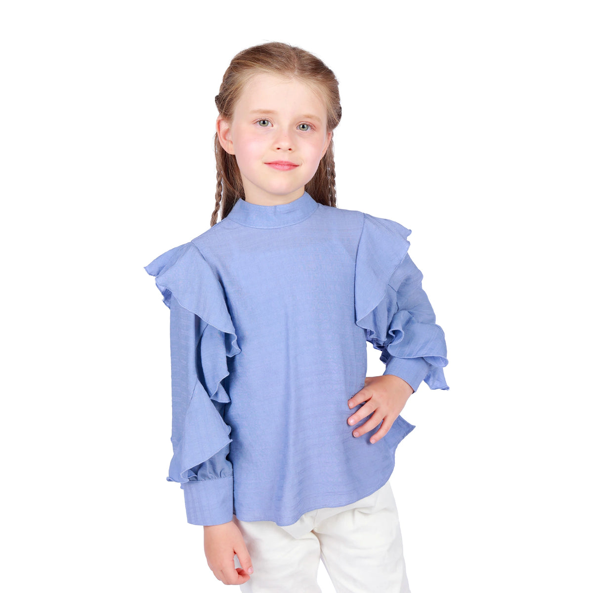 Jacquard Classic Blouse for Girls Image