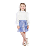 Color-Blocked Classic Skirt for Girls Image