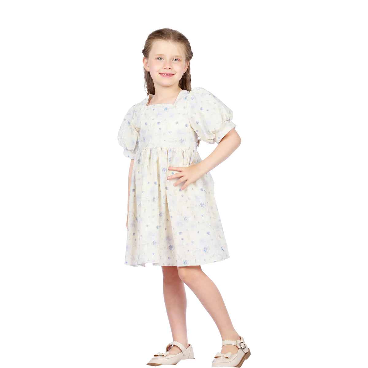 Floral Classic Dress for Girls Image