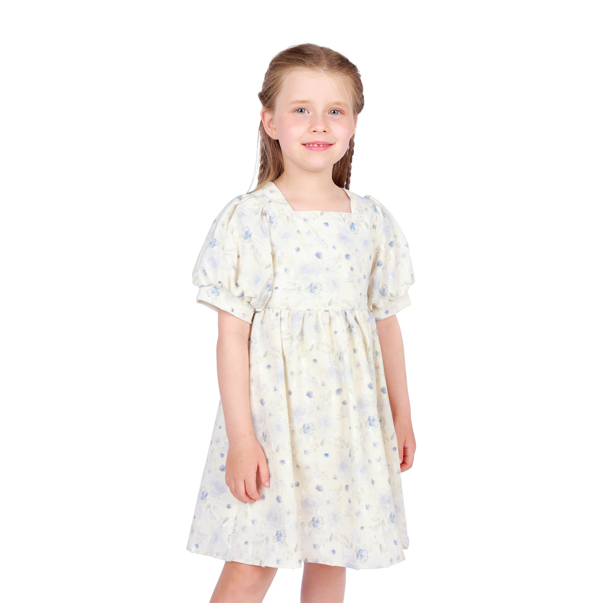 Floral Classic Dress for Girls Image